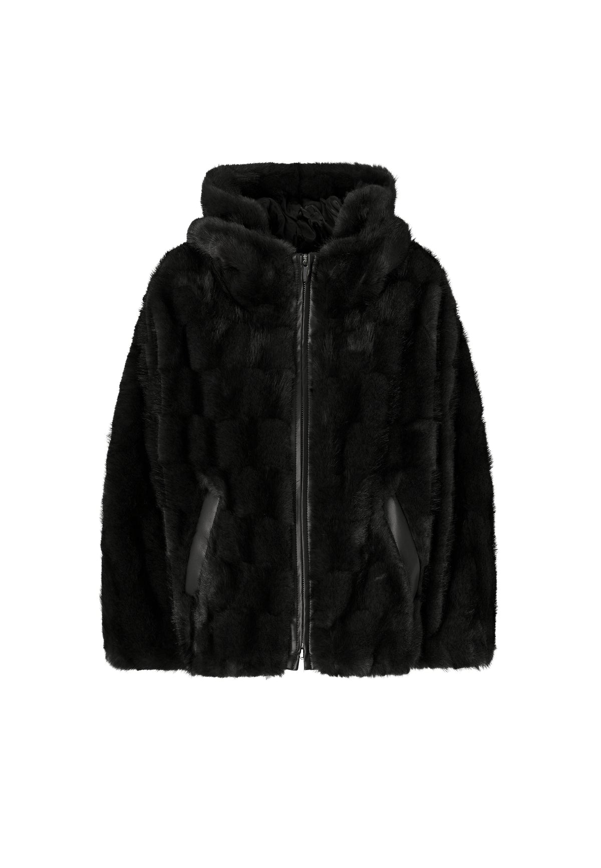 CADETIA CAPPA ASPEN ASPETTO VISONE SCANA - BLACK