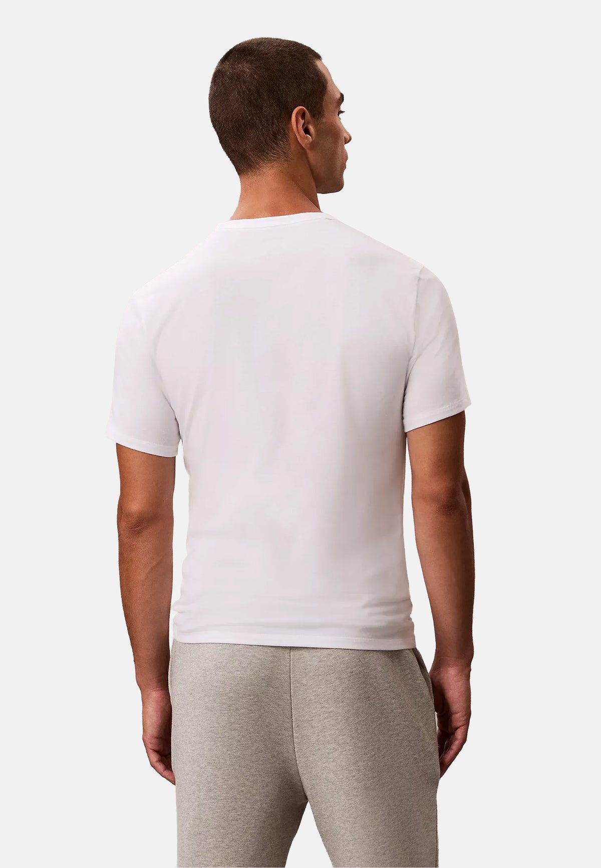 S/S V NECK 3PK - WHITE