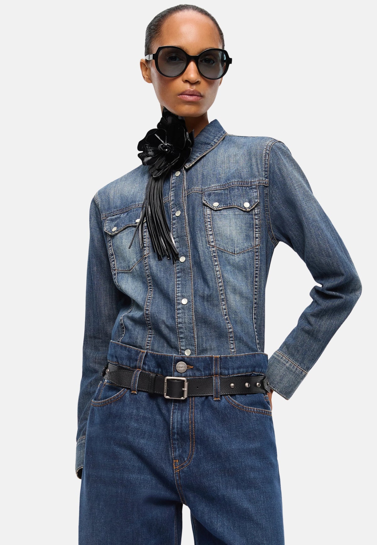CASTELDORIA CAMICIA LIGHT DENIM - LAVAGGIO MEDIO