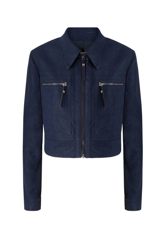 ARZIGNANO GIUBBINO EFFETTO NABUK - DARK BLUE