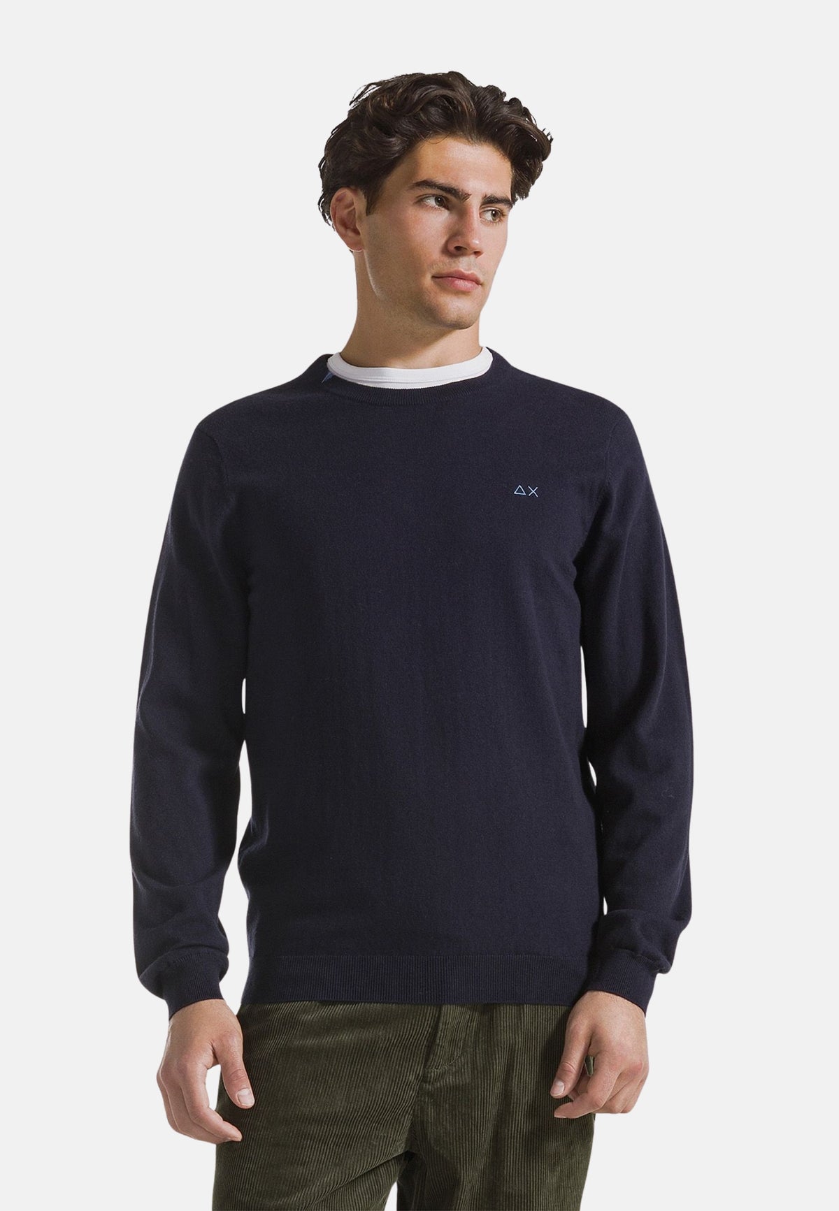 SWEATER BASIC L/S - NAVY BLUE