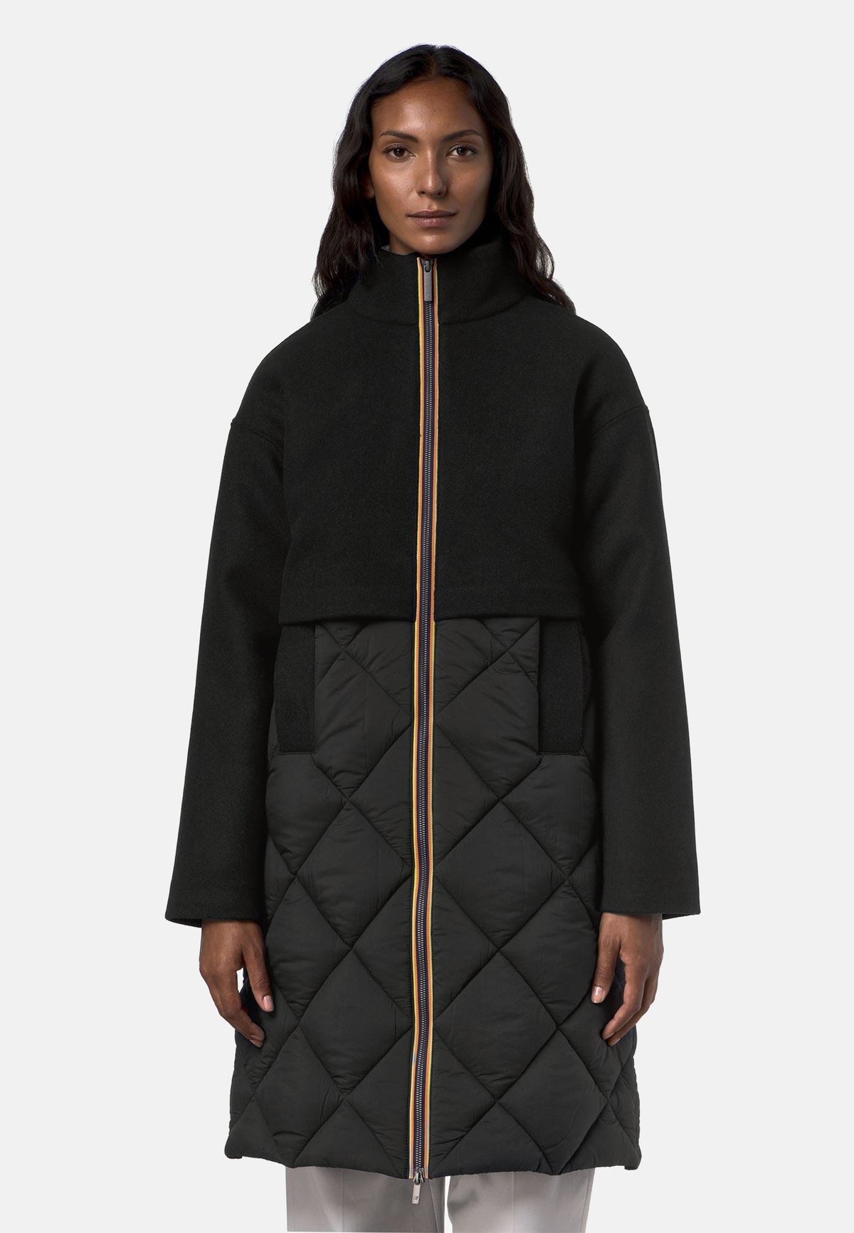 MINDY WOOL NYLON WARM - BLACK GREYISH