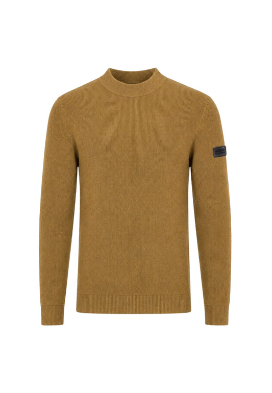CRAWLEY CREW NECK JUMPER - BUTTERNUT