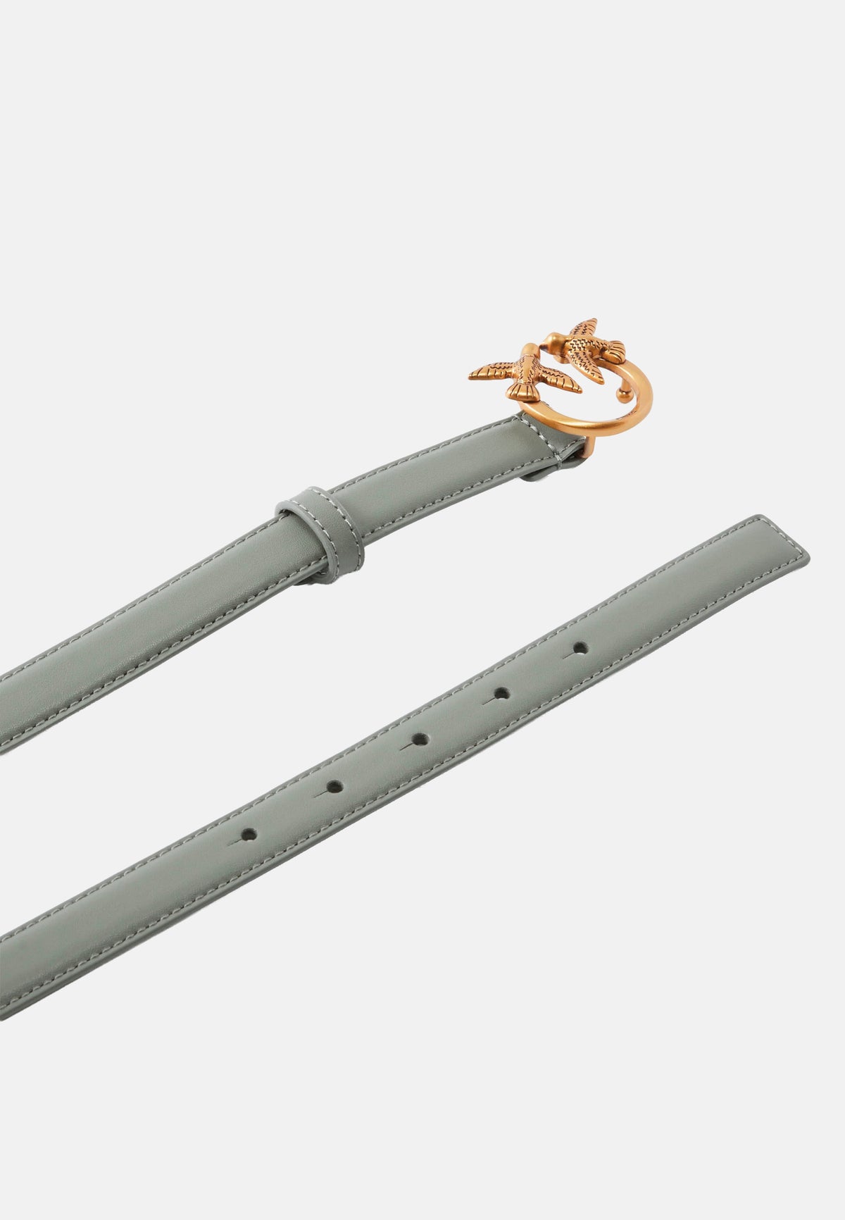LOVE BERRY H2 BELT.LOW VITELLO SETA - GRIGIO PERLA