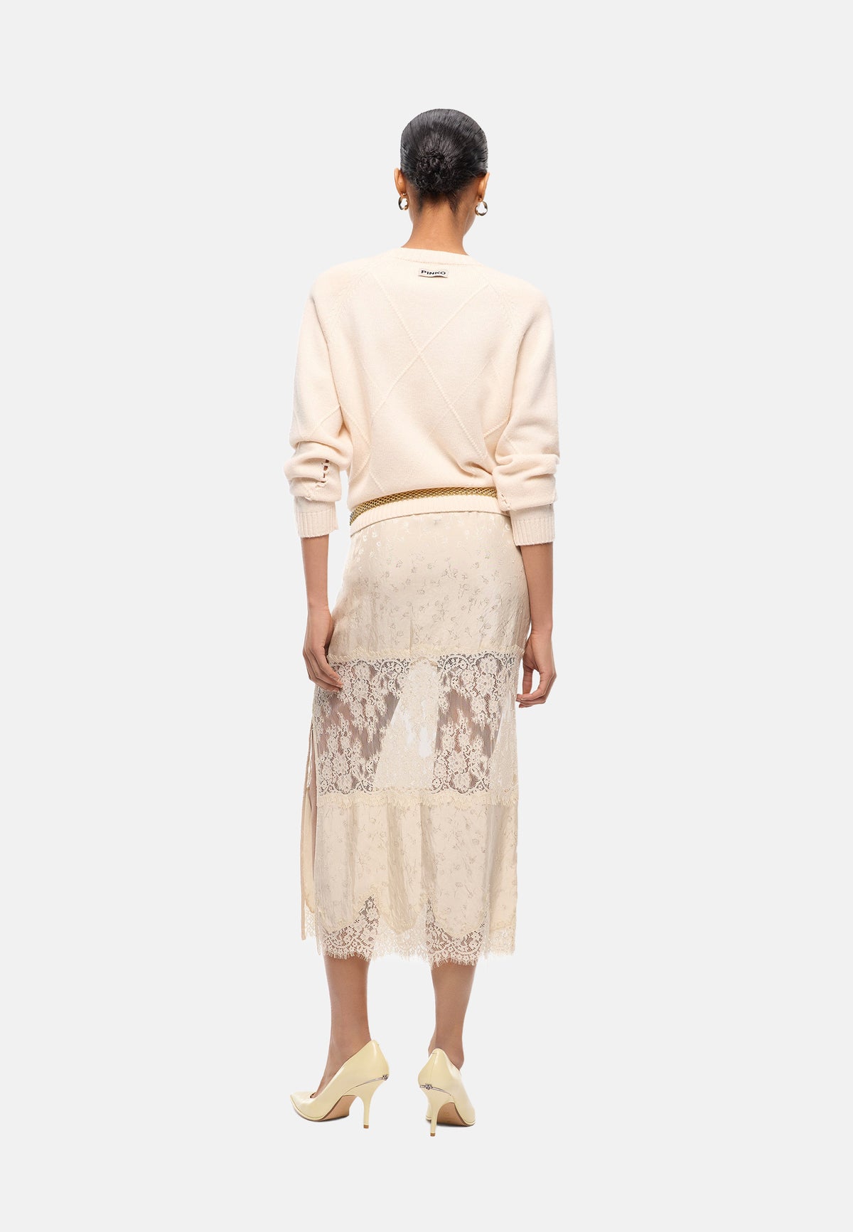 BERNA PULL ARGYLE TRAFORATO - BEIGE