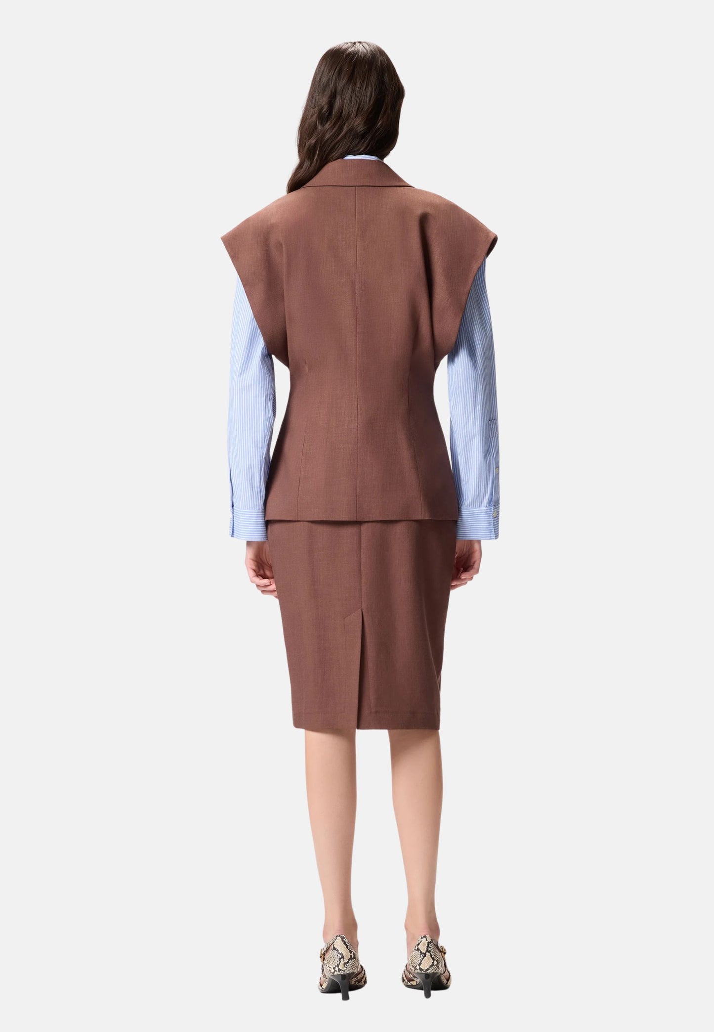 FLOELLA GIACCA FRISOTTINO - BROWN