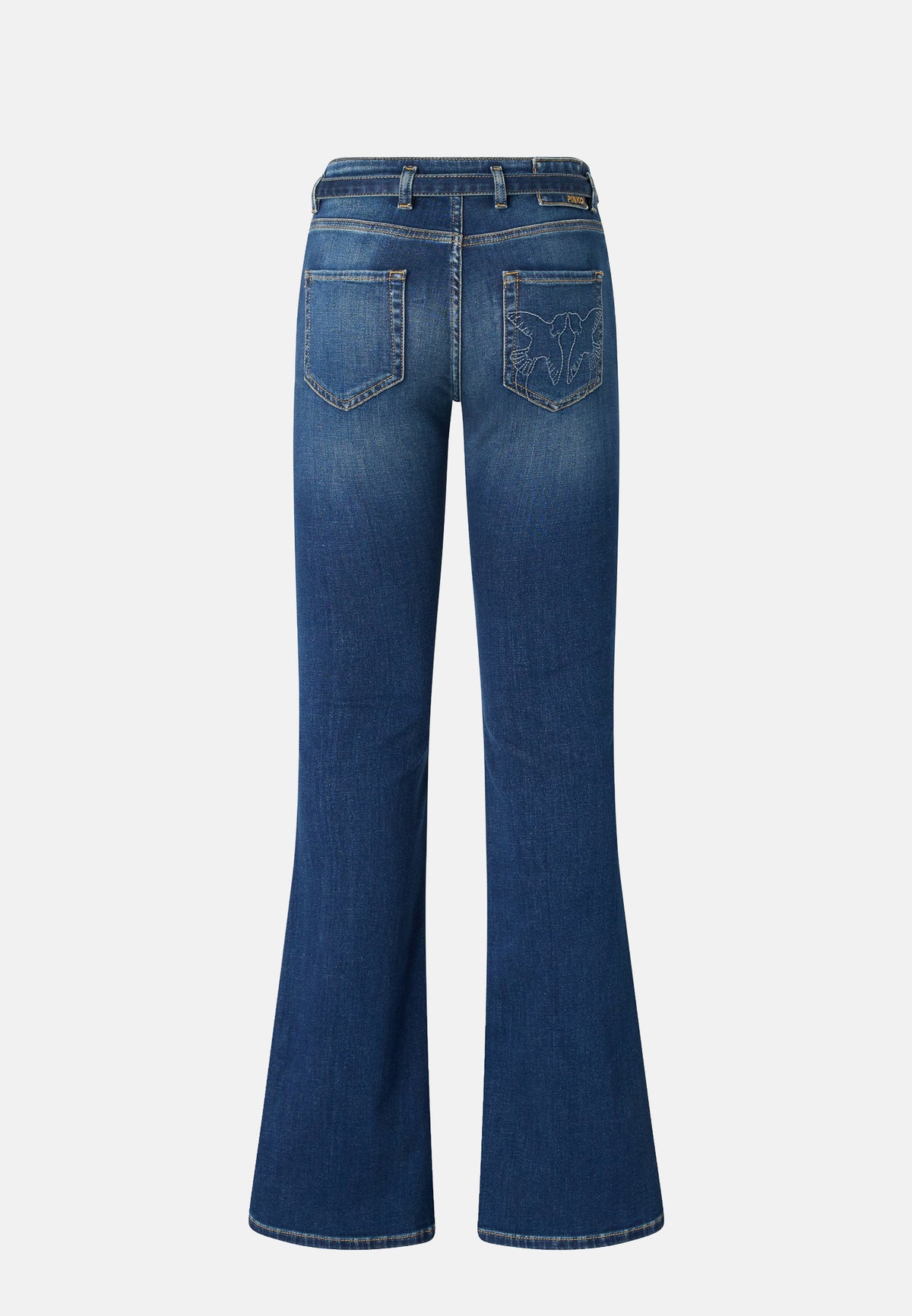 FLORA FLARE MEDIUM WASH STRETCH DENIM - LAVAGGIO MEDIO