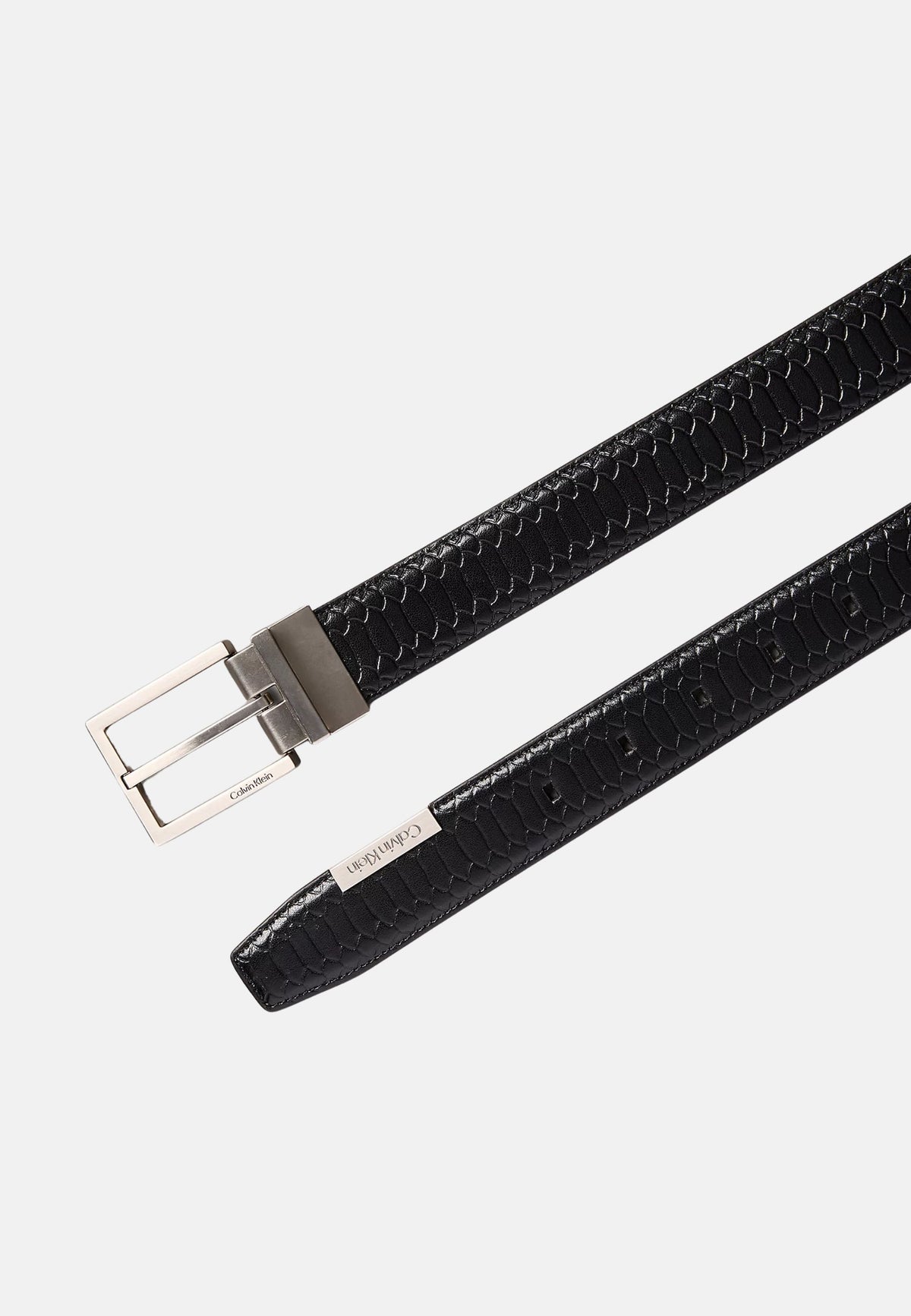 SQUARE BUCKLE SNAKE 32MM - NERO